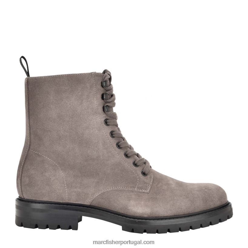 homens Marc Fisher bota de cadarço david 62B08L708 camurça cinza escuro