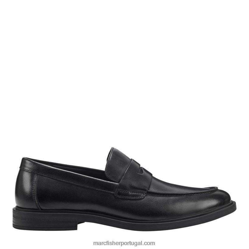 homens Marc Fisher mocassim vestido damitri 62B08L733 couro preto