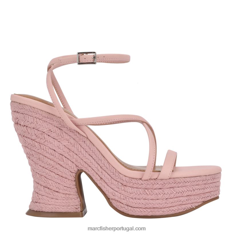 mulheres Marc Fisher buscar sandália de salto alpargata 62B08L266 rosa