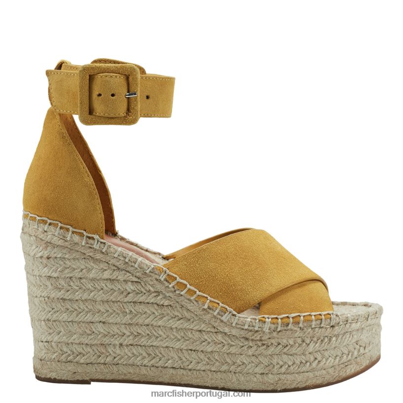 mulheres Marc Fisher sandália espadrille capaz 62B08L224 amarelo