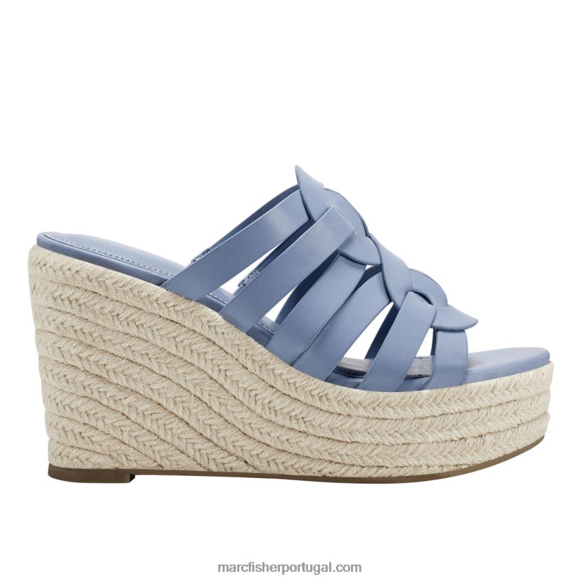 mulheres Marc Fisher sandália espadrille cazzie 62B08L259 azul médio