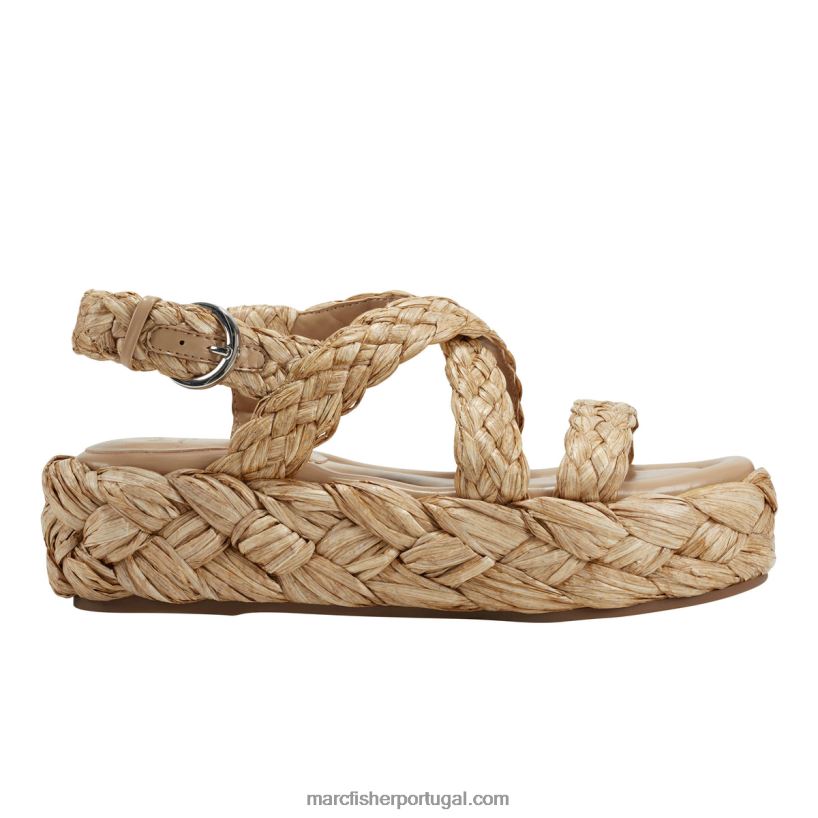 mulheres Marc Fisher sandália espadrille genie 62B08L192 natural