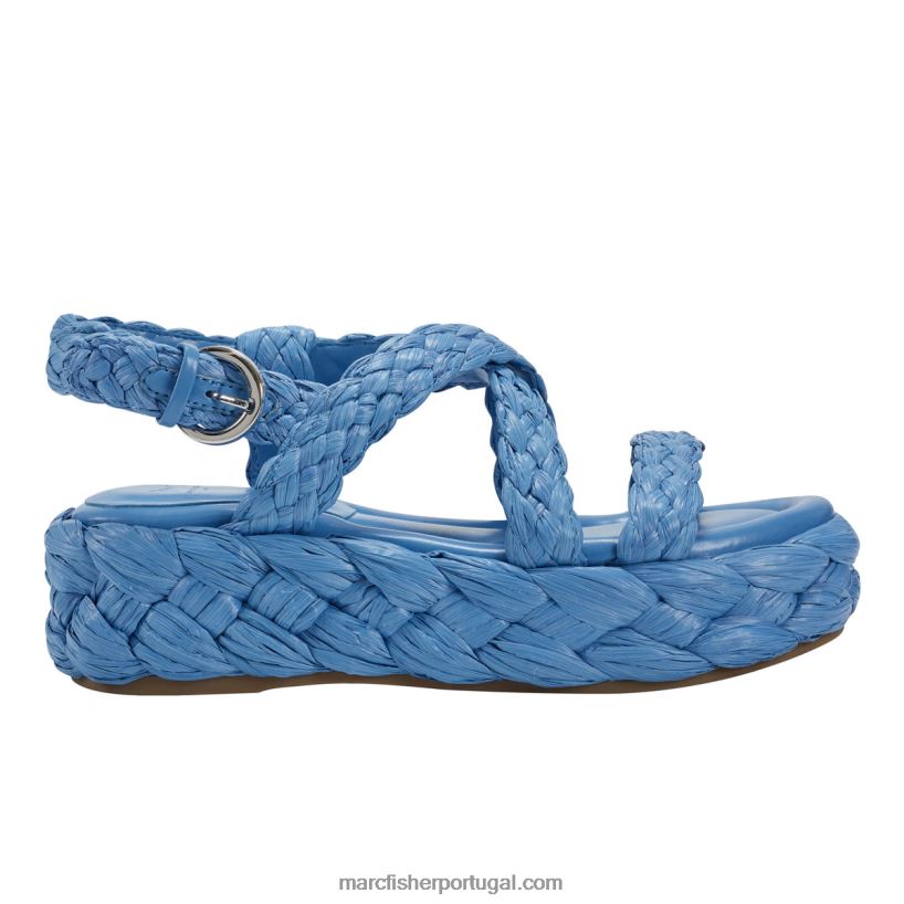 mulheres Marc Fisher sandália espadrille genie 62B08L229 azul