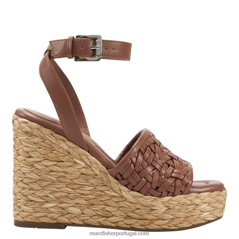 mulheres Marc Fisher sandália espadrille godina 62B08L242 escuro natural