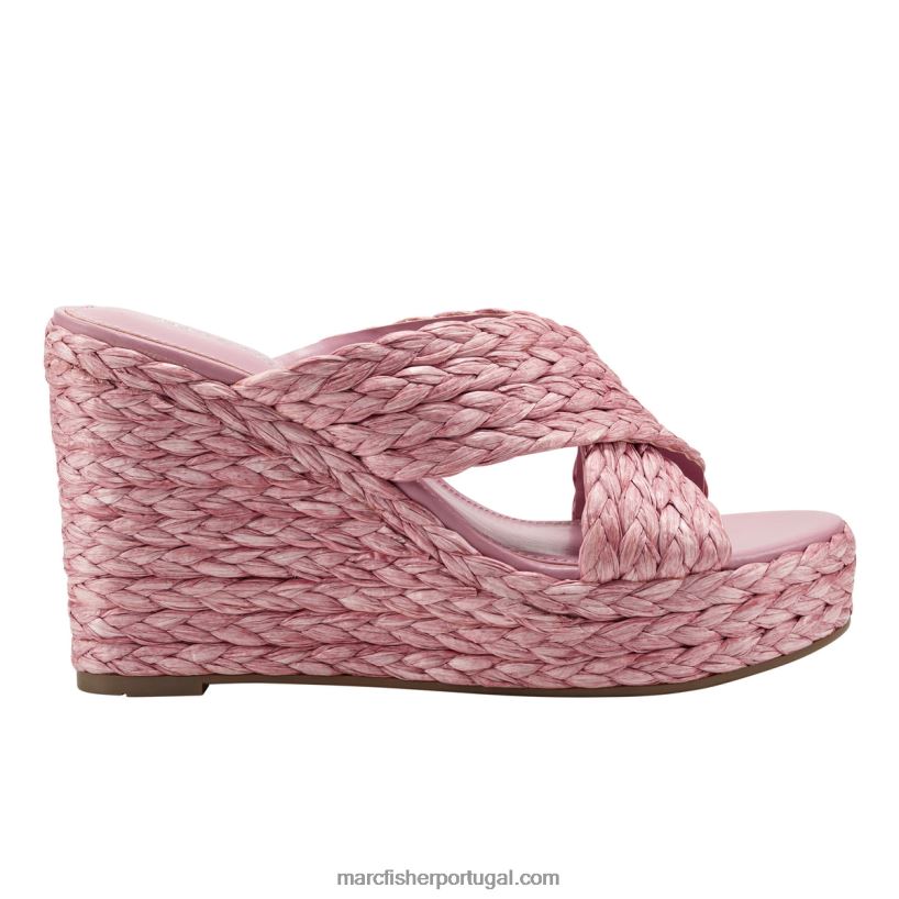 mulheres Marc Fisher sandália espadrille lynn 62B08L233 rosa