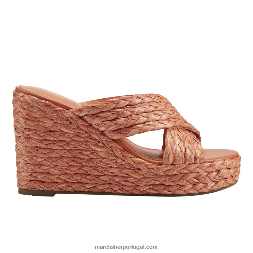 mulheres Marc Fisher sandália espadrille lynn 62B08L250 laranja