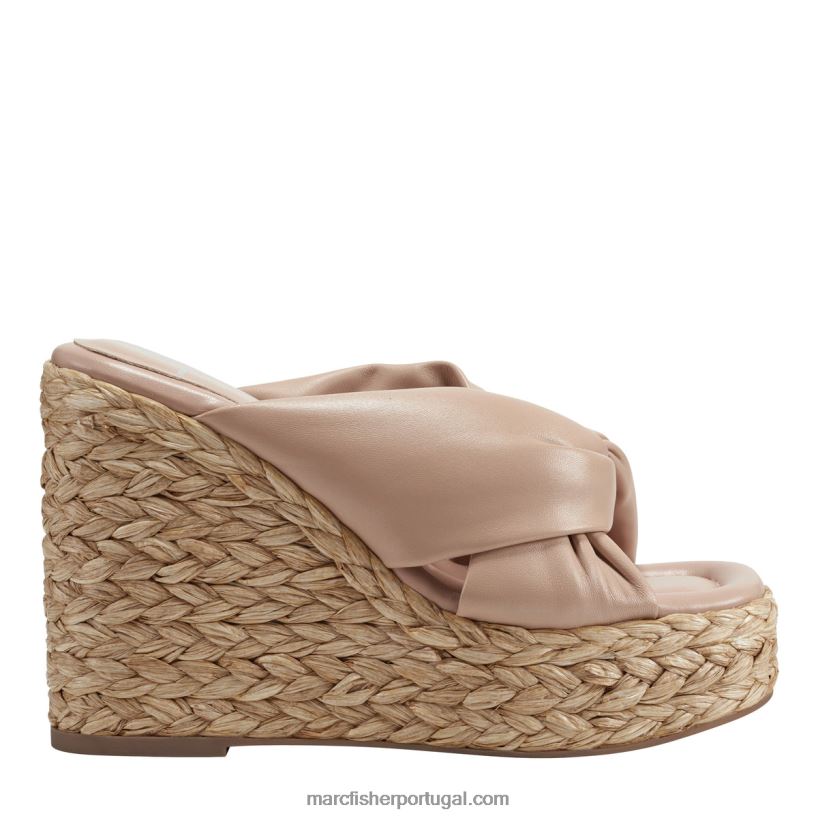 mulheres Marc Fisher sandália espadrille navina 62B08L211 couro nu