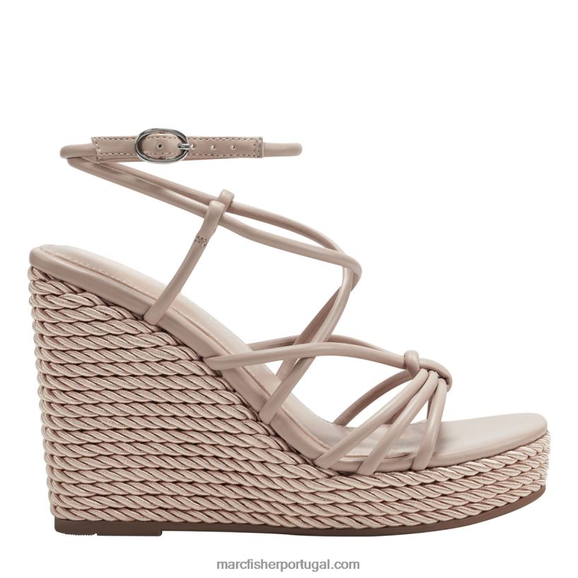 mulheres Marc Fisher zarah sandália espadrille com tiras 62B08L234 café com leite