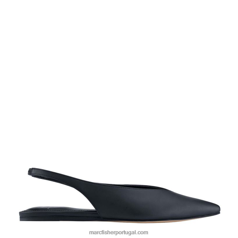 mulheres Marc Fisher dedo do pé pontudo gracioso 62B08L328 couro preto