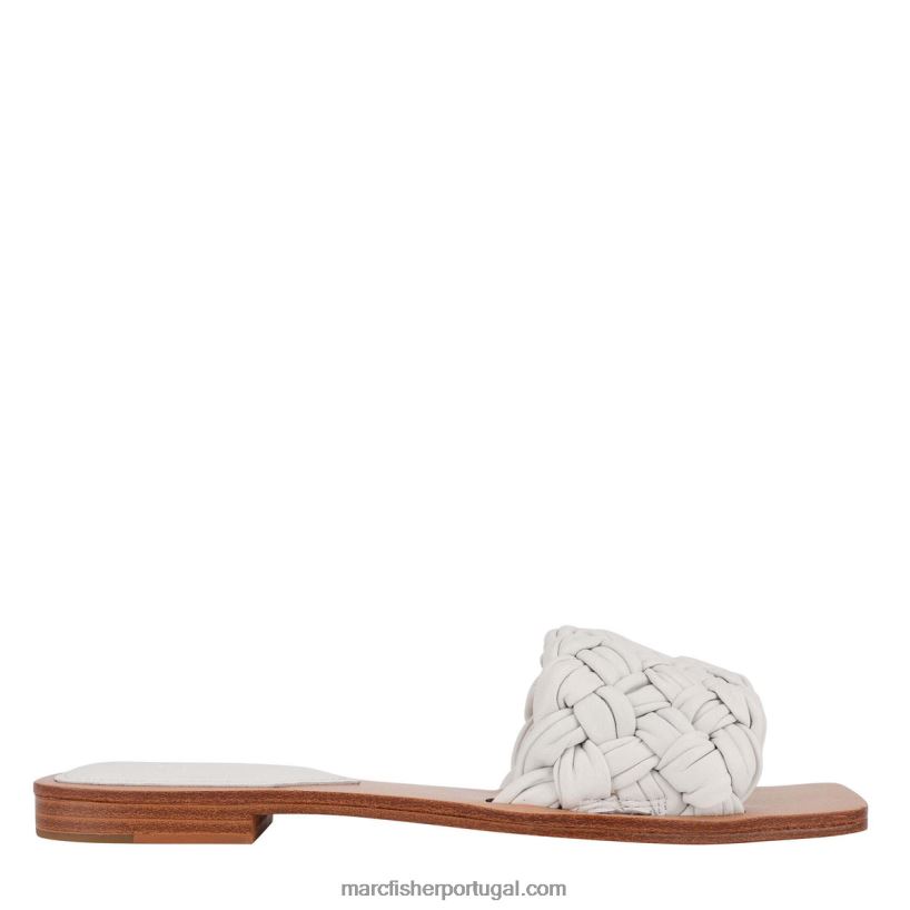 mulheres Marc Fisher reana slide plano 62B08L316 branco