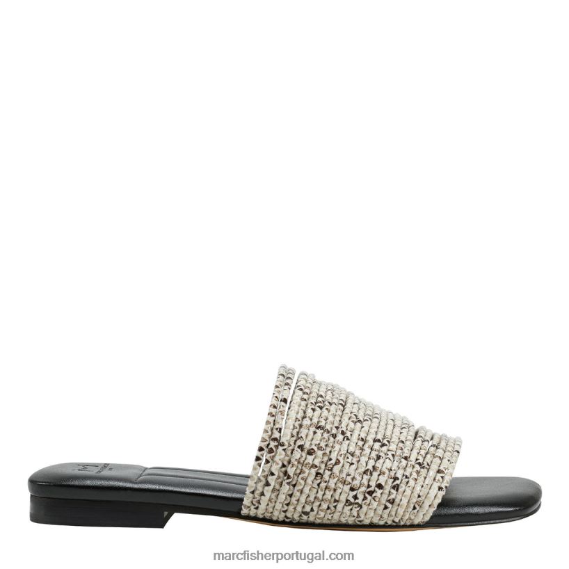 mulheres Marc Fisher sandália rasteira maddie 62B08L301 preto multi