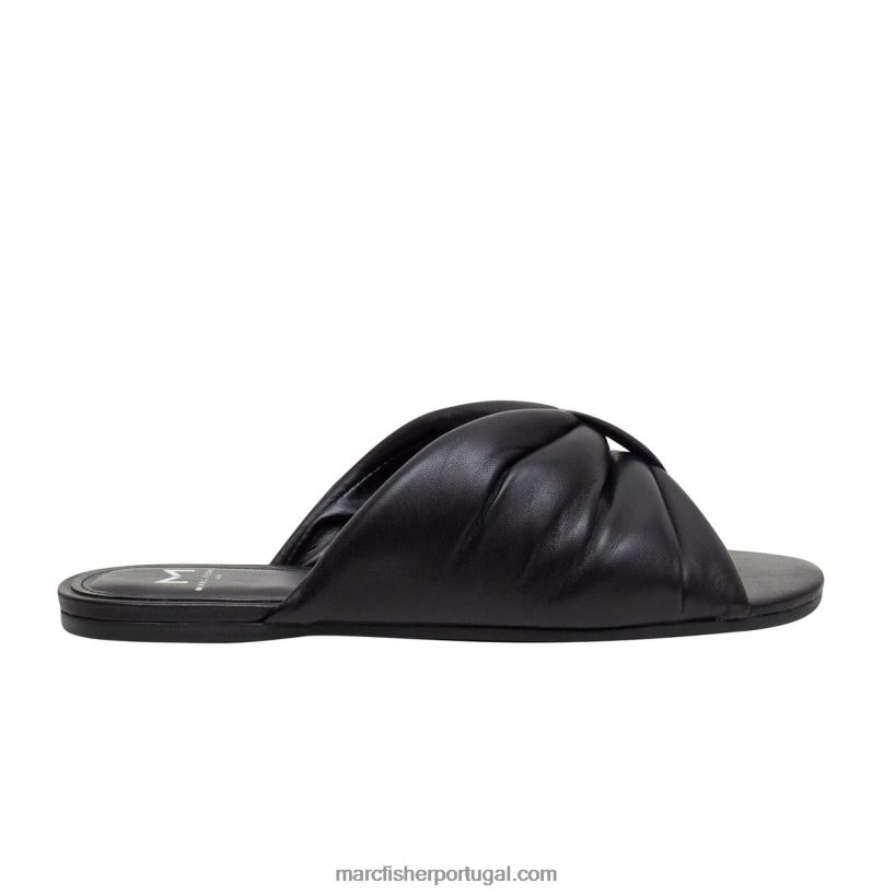 mulheres Marc Fisher sandália rasteira olita 62B08L279 preto