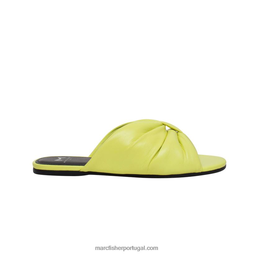 mulheres Marc Fisher sandália rasteira olita 62B08L291 amarelo