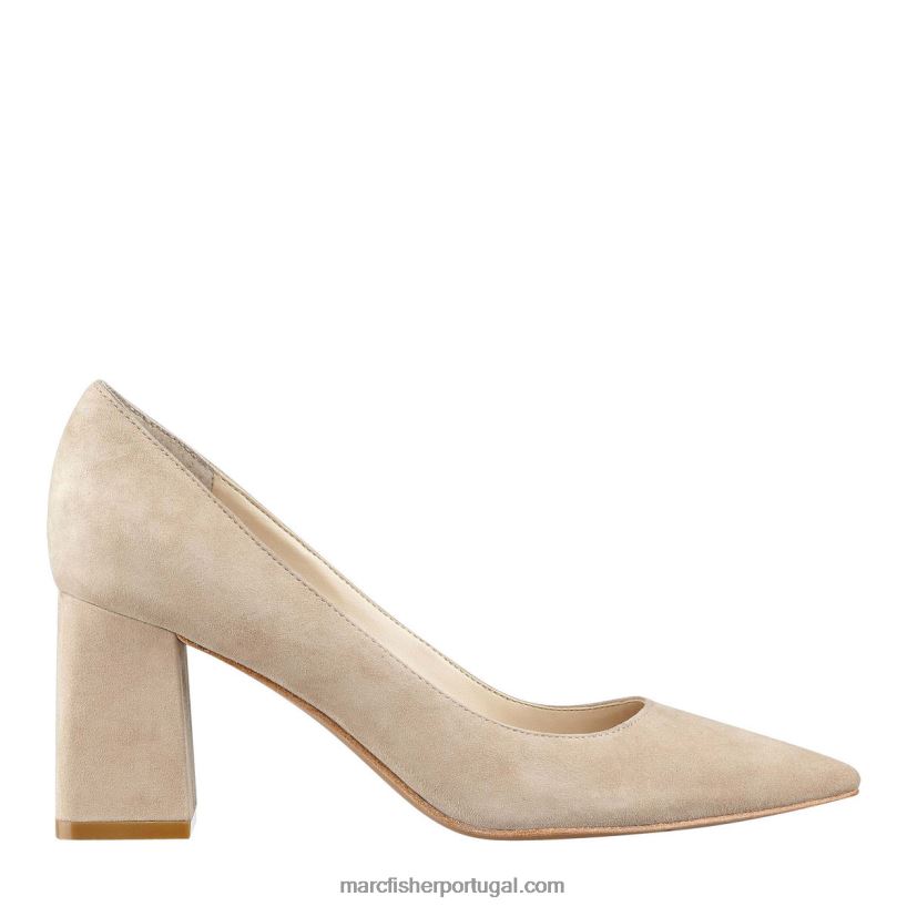 mulheres Marc Fisher bomba de bico pontiagudo salto bloco zala 62B08L613 camurça natural