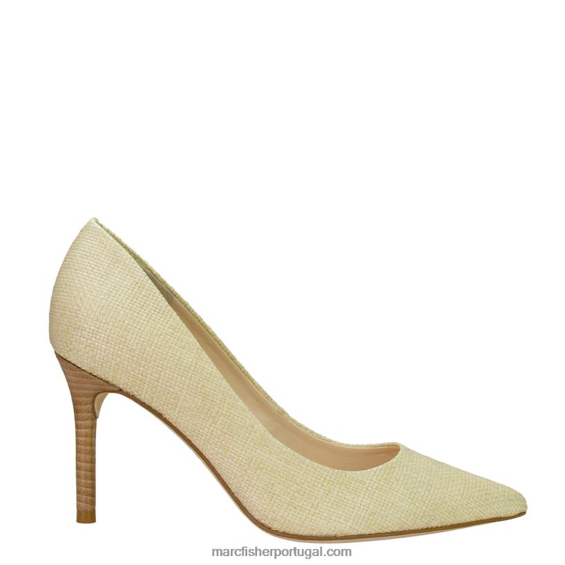 mulheres Marc Fisher bomba de dedo pontudo salley 62B08L670 ráfia natural