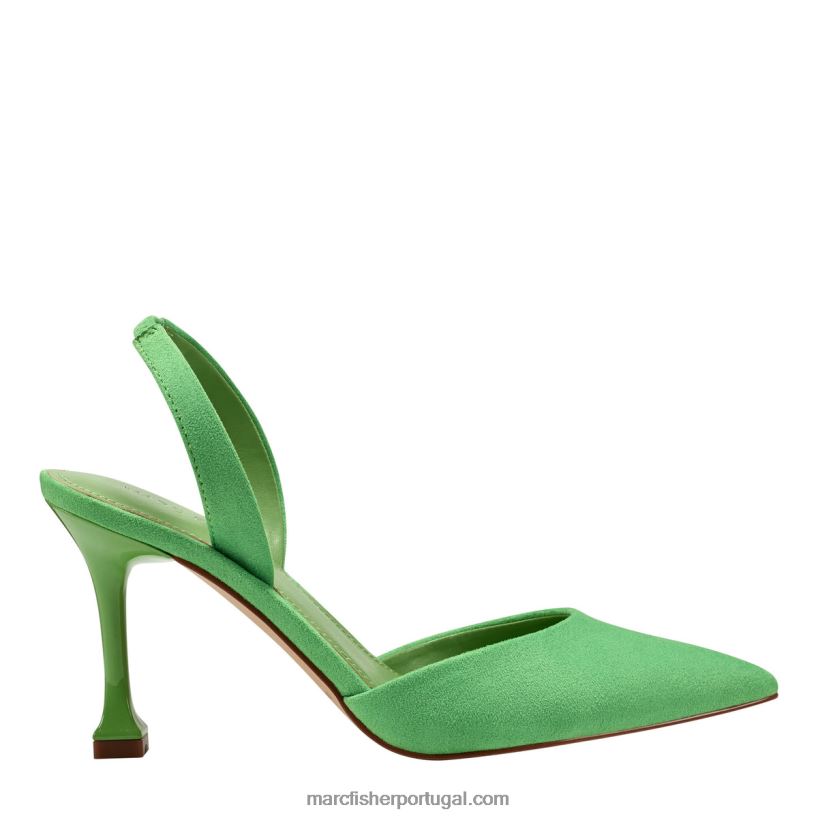 mulheres Marc Fisher bomba hadya slingback 62B08L653 camurça verde