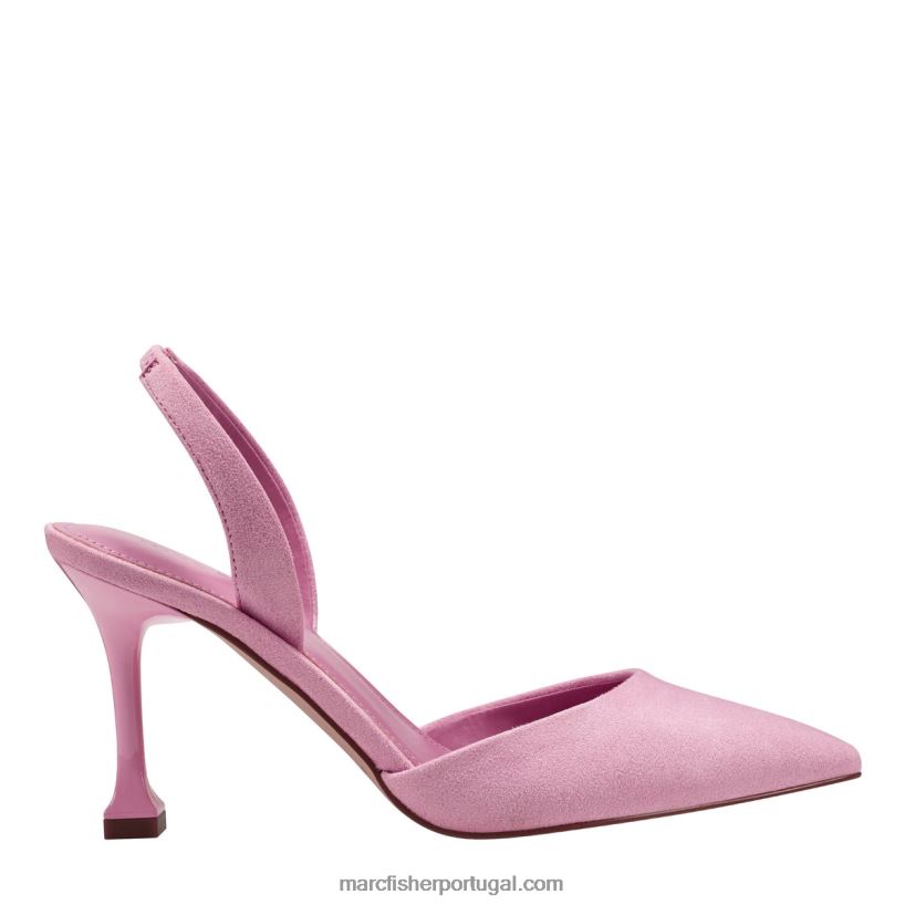 mulheres Marc Fisher bomba hadya slingback 62B08L673 camurça rosa