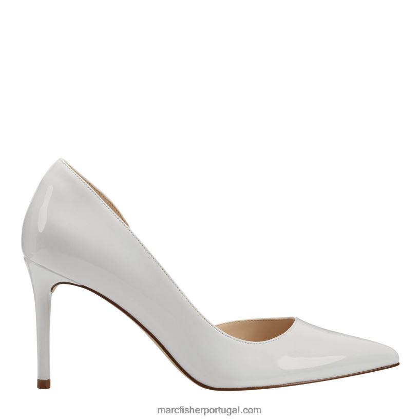 mulheres Marc Fisher bomba meryl d'orsay 62B08L647 patente branca