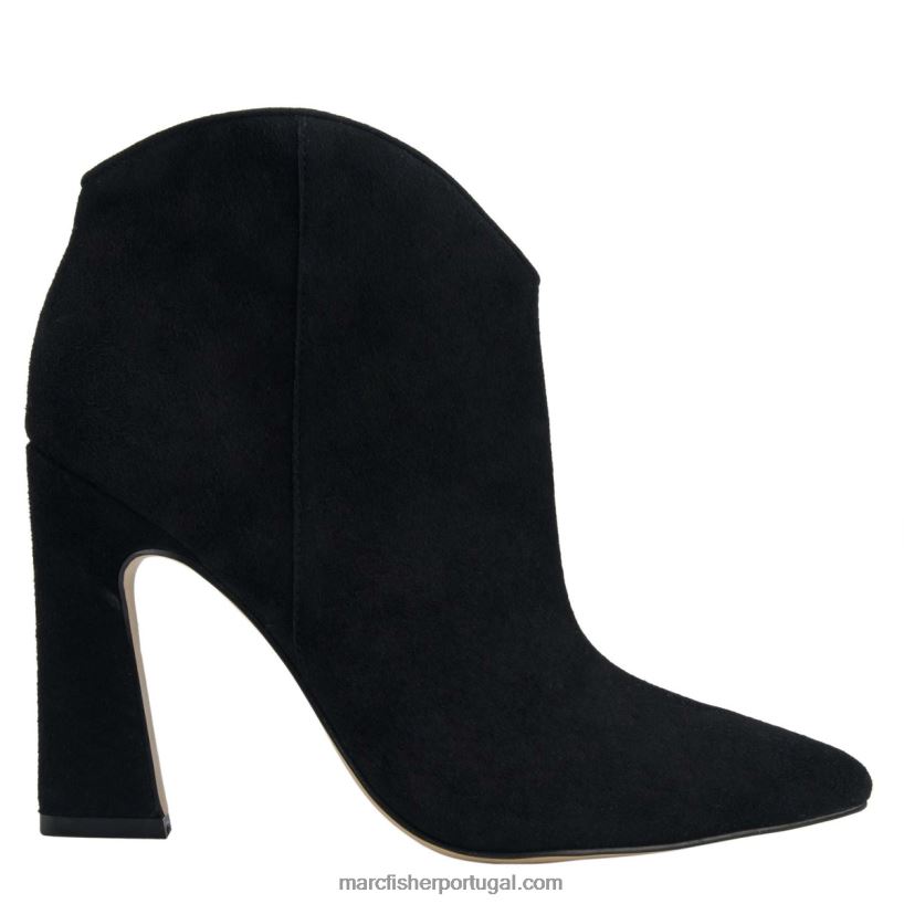 mulheres Marc Fisher bota de tornozelo masina 62B08L101 Camurça preta