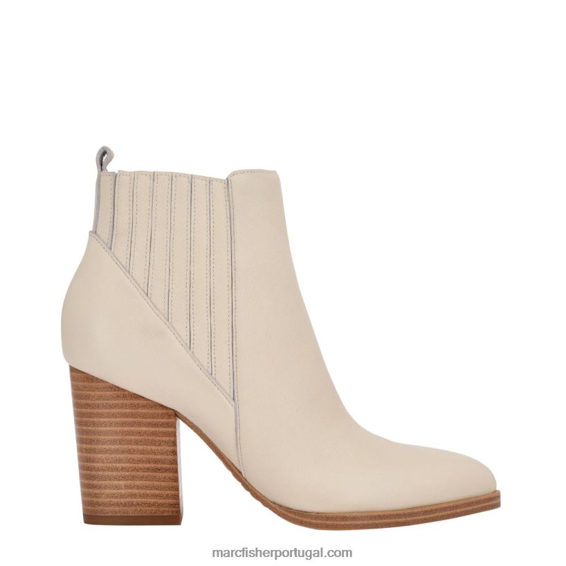 mulheres Marc Fisher bota bico fino alva 62B08L1 couro creme chique