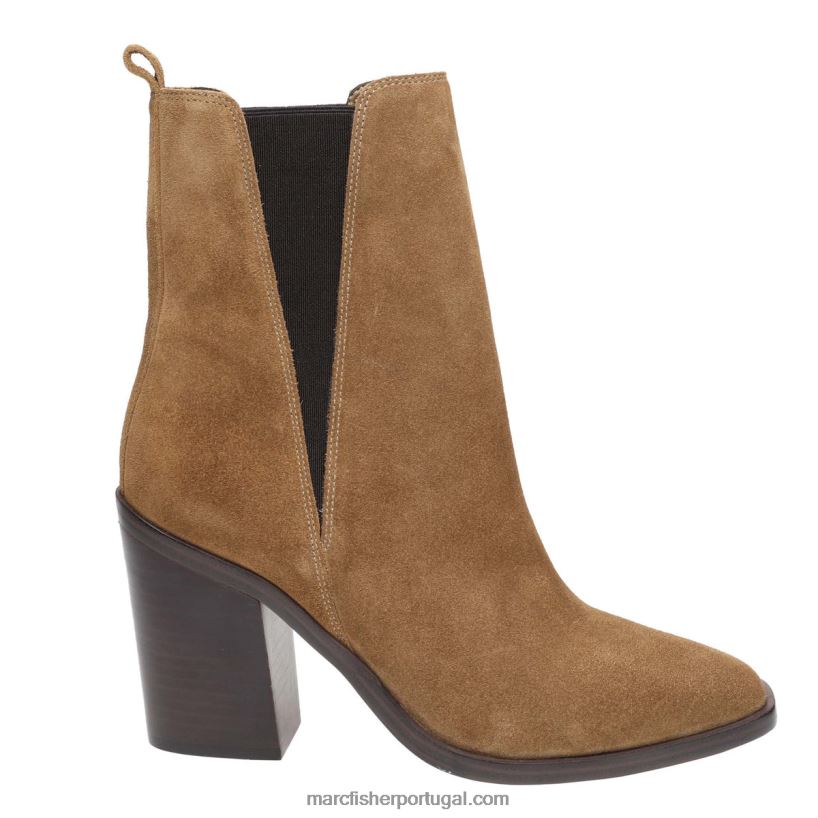 mulheres Marc Fisher bota de salto alto Kristie 62B08L30 camurça marrom