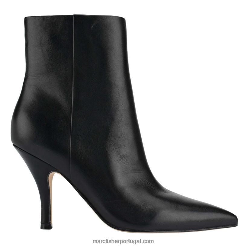 mulheres Marc Fisher bota de salto alto fergus 62B08L94 couro preto