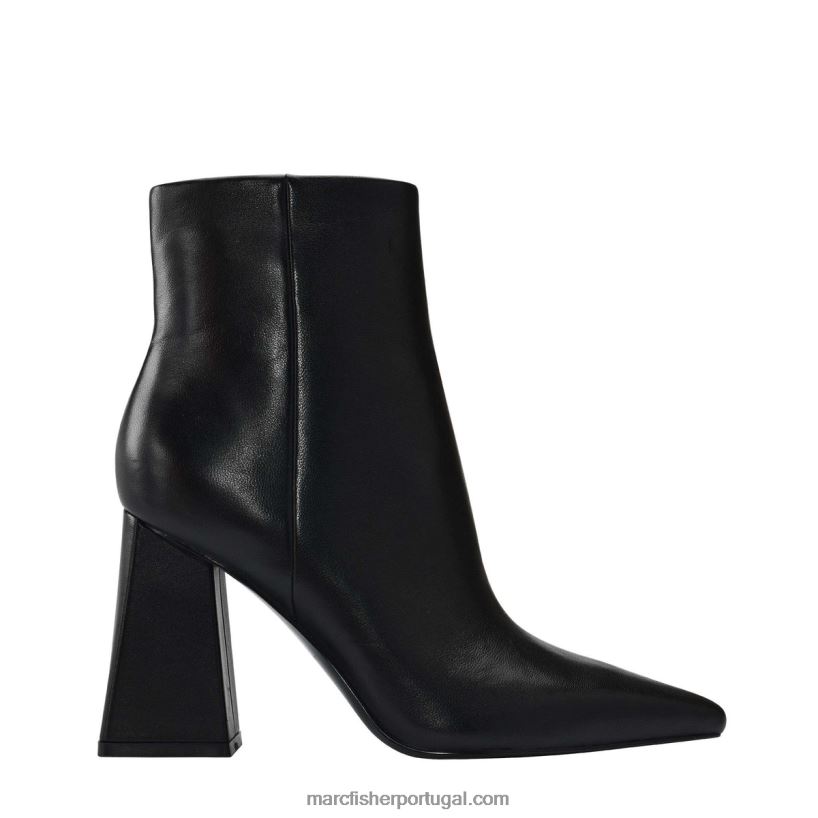 mulheres Marc Fisher bota de salto alto kulika 62B08L95 couro preto