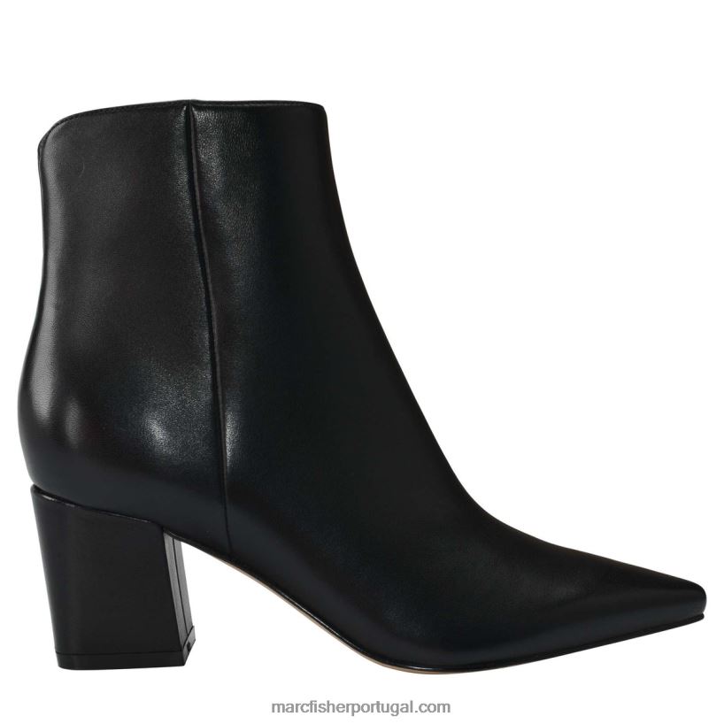 mulheres Marc Fisher bota de salto jina 62B08L91 couro preto