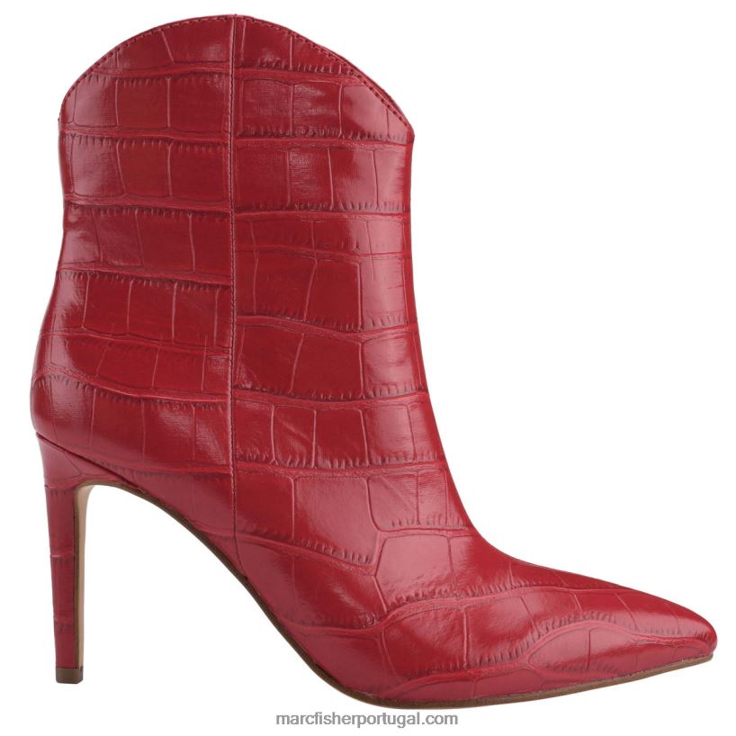 mulheres Marc Fisher bota de salto revati 62B08L76 croco vermelho