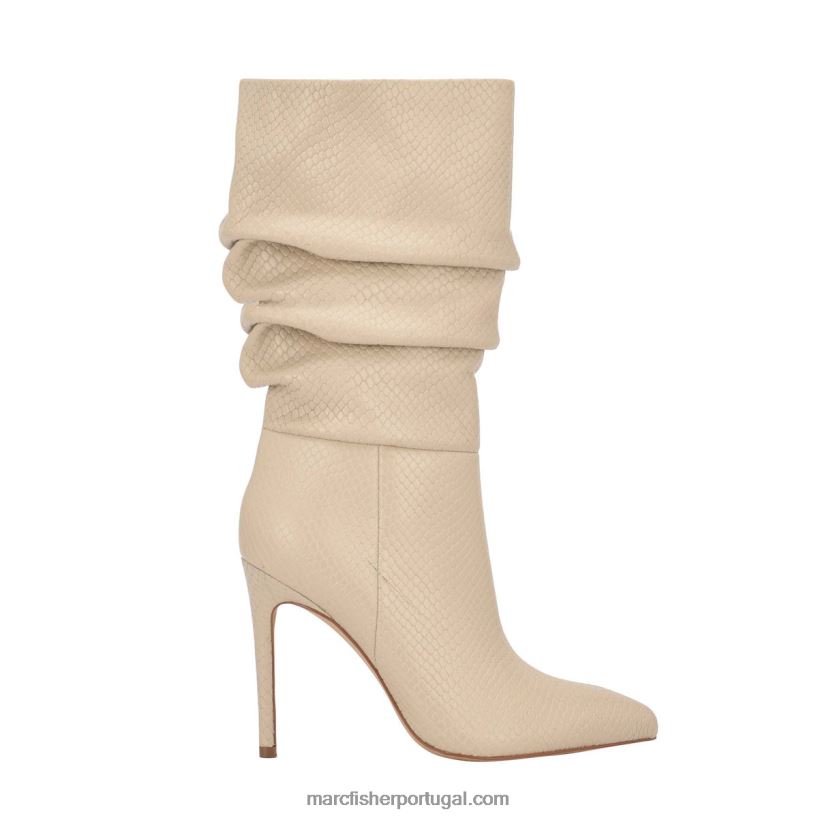 mulheres Marc Fisher bota de salto romy 62B08L180 impressão de cobra de marfim