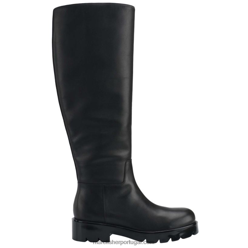 mulheres Marc Fisher bota lugsole phidias 62B08L157 couro preto