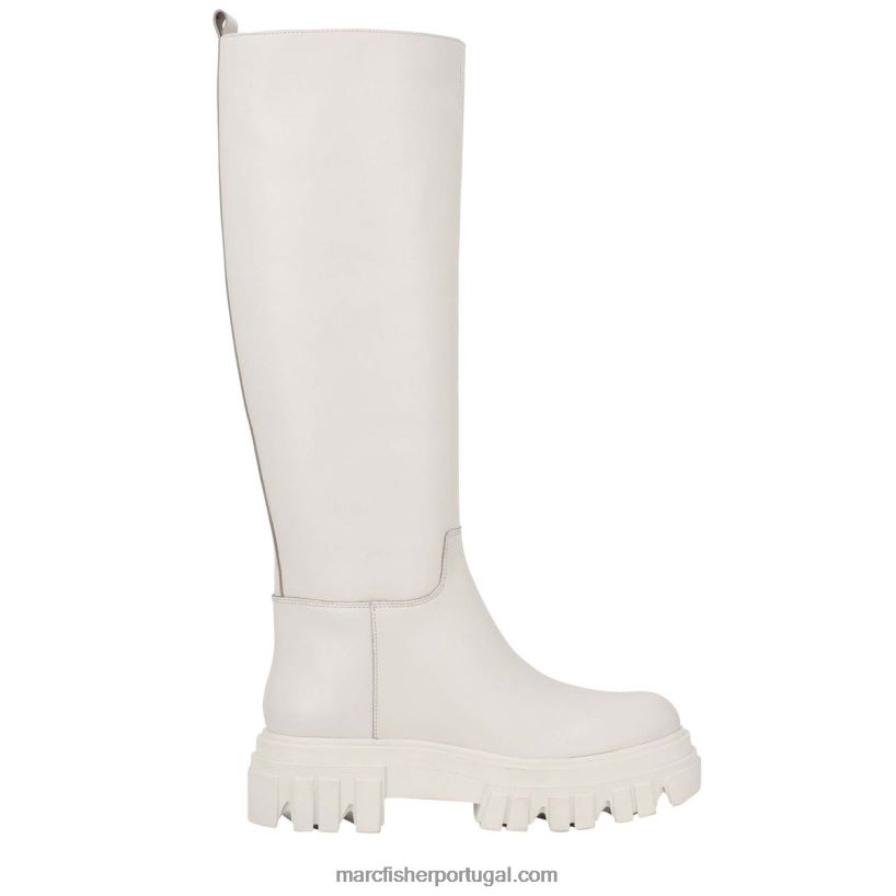 mulheres Marc Fisher bota malena 62B08L148 couro marfim