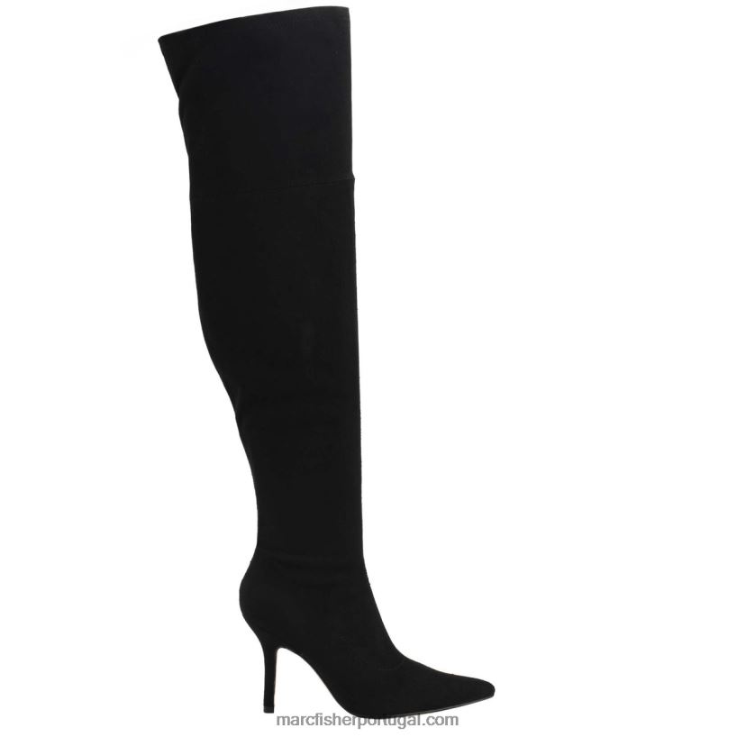 mulheres Marc Fisher bota over the knee tiago 62B08L167 Camurça preta