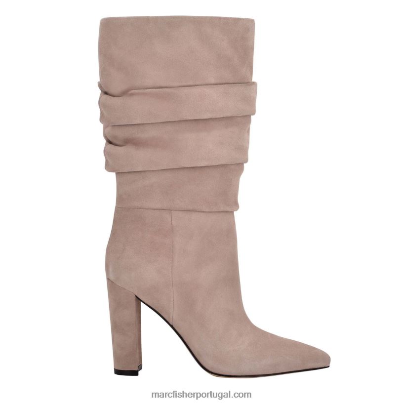 mulheres Marc Fisher bota salto gomer 62B08L184 camurça taupe