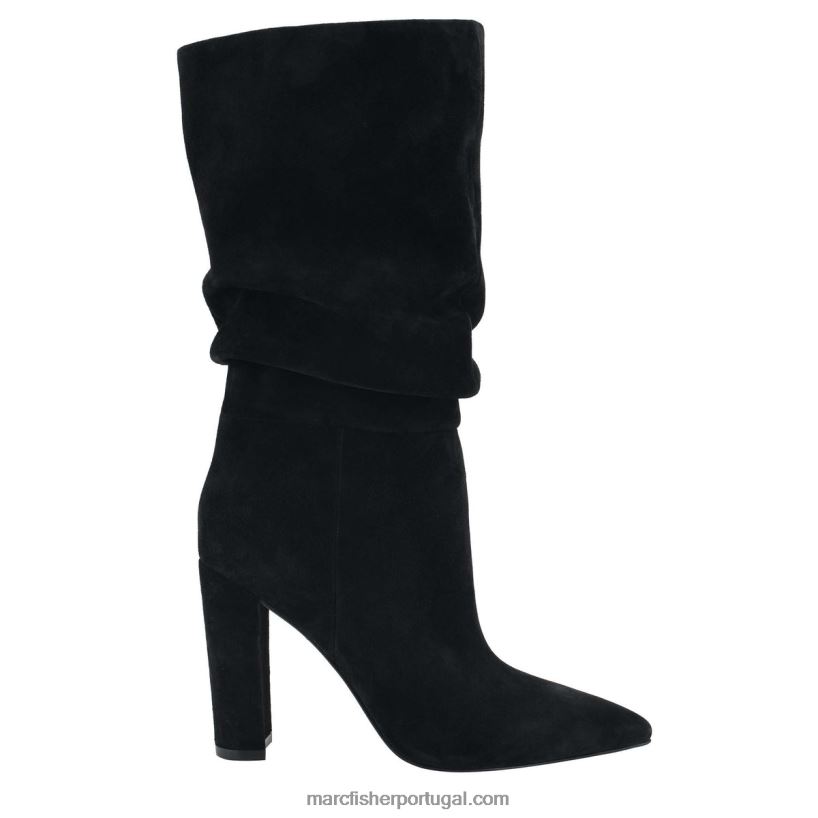 mulheres Marc Fisher bota salto gomer 62B08L185 Camurça preta