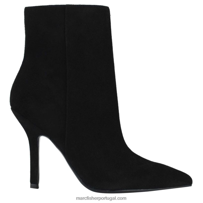 mulheres Marc Fisher botinha de salto semina 62B08L59 Camurça preta