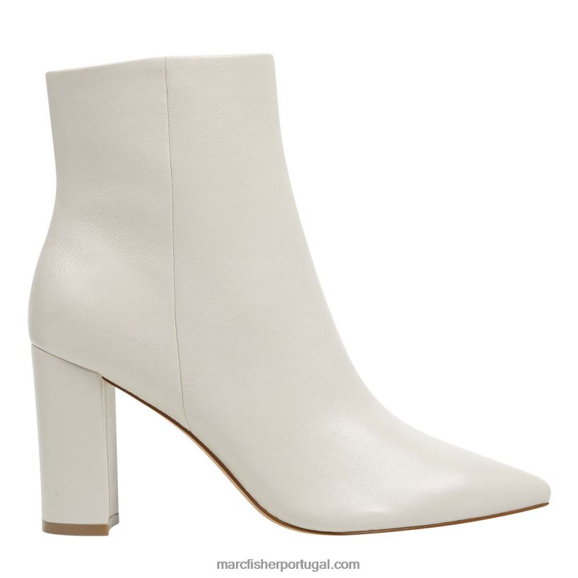 mulheres Marc Fisher botinha de salto ulani 62B08L3 couro marfim