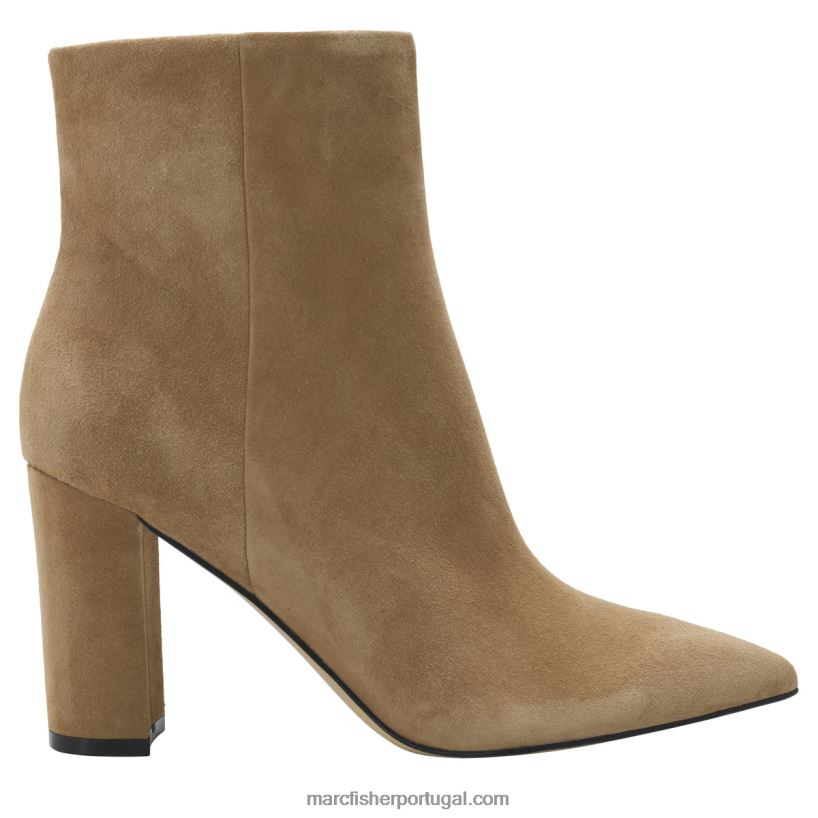 mulheres Marc Fisher botinha de salto ulani 62B08L6 camurça conhaque