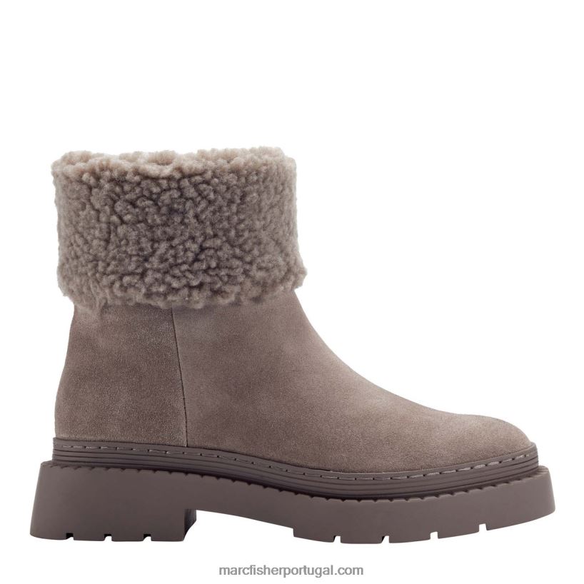 mulheres Marc Fisher botinha vina lugsole 62B08L55 camurça taupe