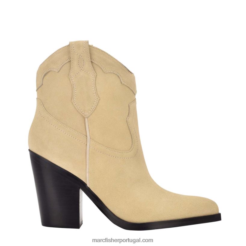 mulheres Marc Fisher gona western bootie 62B08L106 camurça natural clara