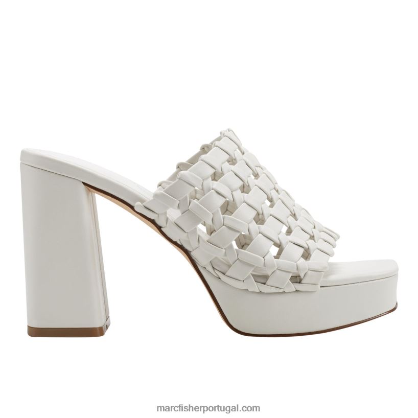 mulheres Marc Fisher sandália plataforma gervasi 62B08L565 marfim
