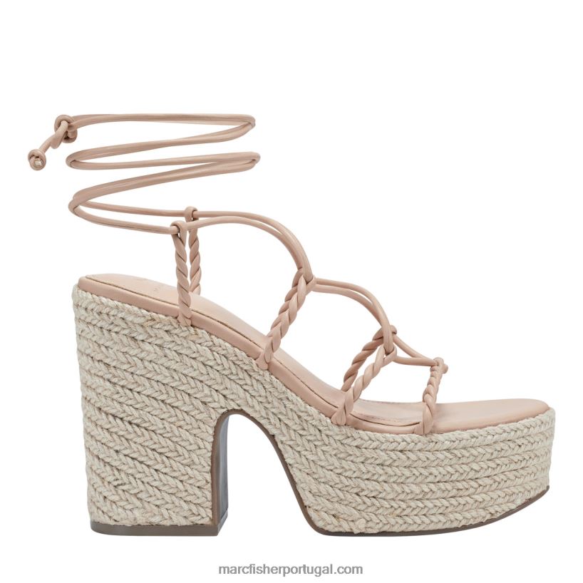mulheres Marc Fisher sandália plataforma oliver espadrille 62B08L193 luz natural