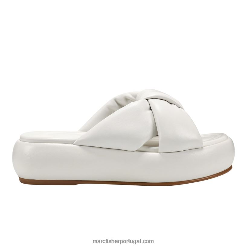 mulheres Marc Fisher sandália plataforma vayle 62B08L555 branco