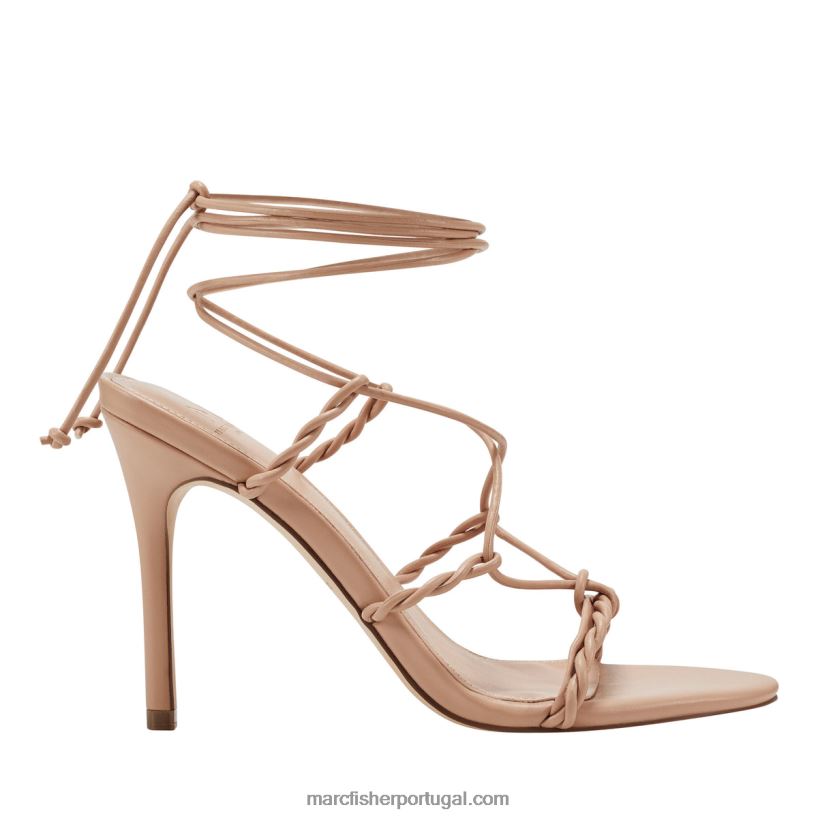 mulheres Marc Fisher bea sandália salto grosso 62B08L360 areia