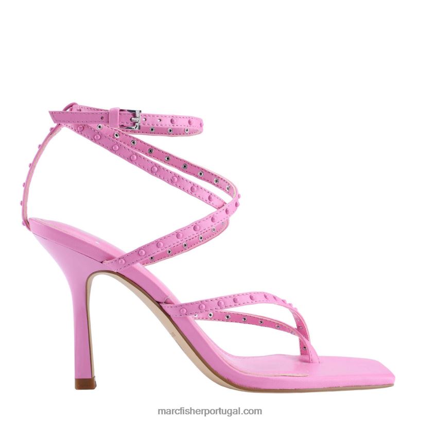 mulheres Marc Fisher dallin sandália salto fino 62B08L421 couro rosa