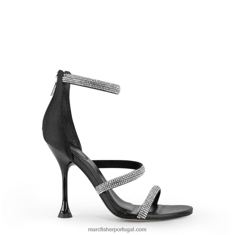 mulheres Marc Fisher sandália carita com tira no tornozelo 62B08L406 preto