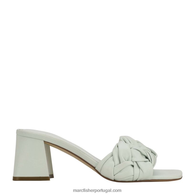 mulheres Marc Fisher sandália cerita com salto bloco 62B08L526 couro menta claro