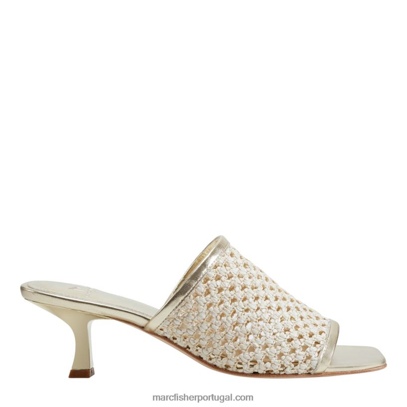 mulheres Marc Fisher sandália salto alto juliette 62B08L491 ouro