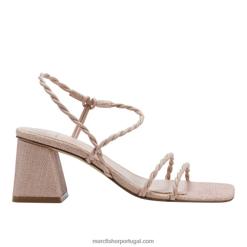 mulheres Marc Fisher sandália salto bloco carys 62B08L361 luz rosa