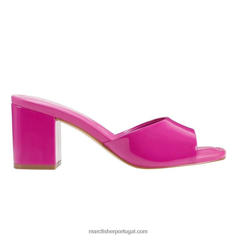 mulheres Marc Fisher sandália salto bloco fynn 62B08L471 Rosa escuro